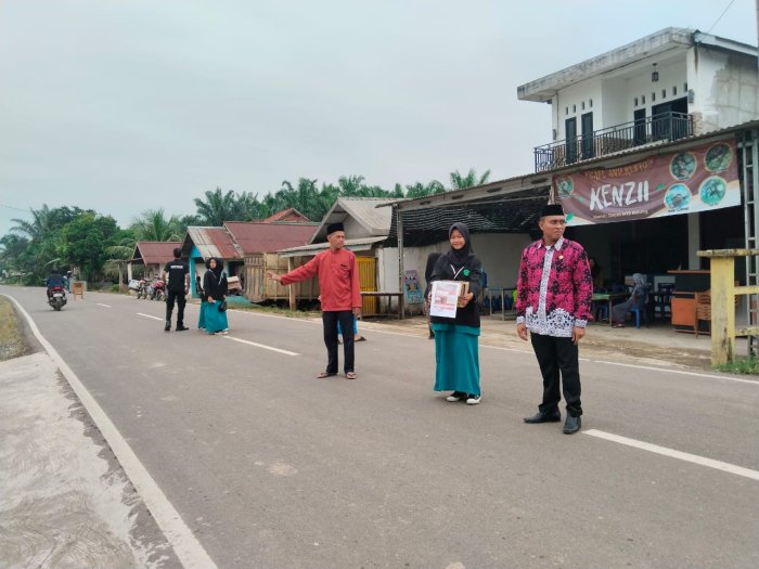 Musibah Kebakaran, OSIM MTsN 5 Buka Donasi di Jalan