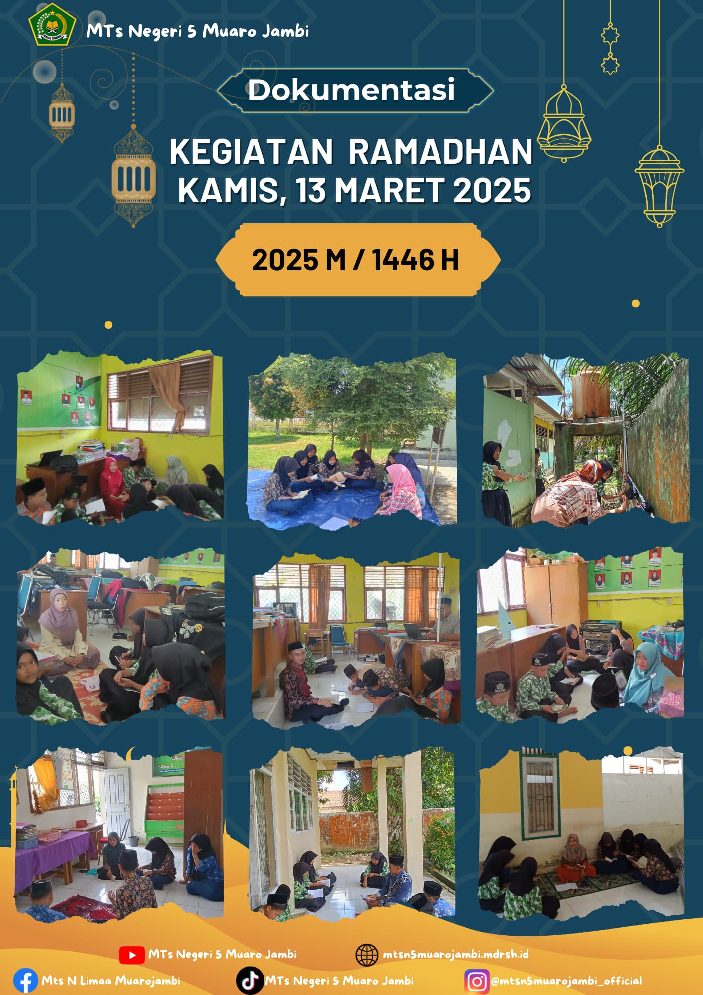 Pesantren Ramadhan, MTs N 5 Perdalam Kajian Ibadah harian 