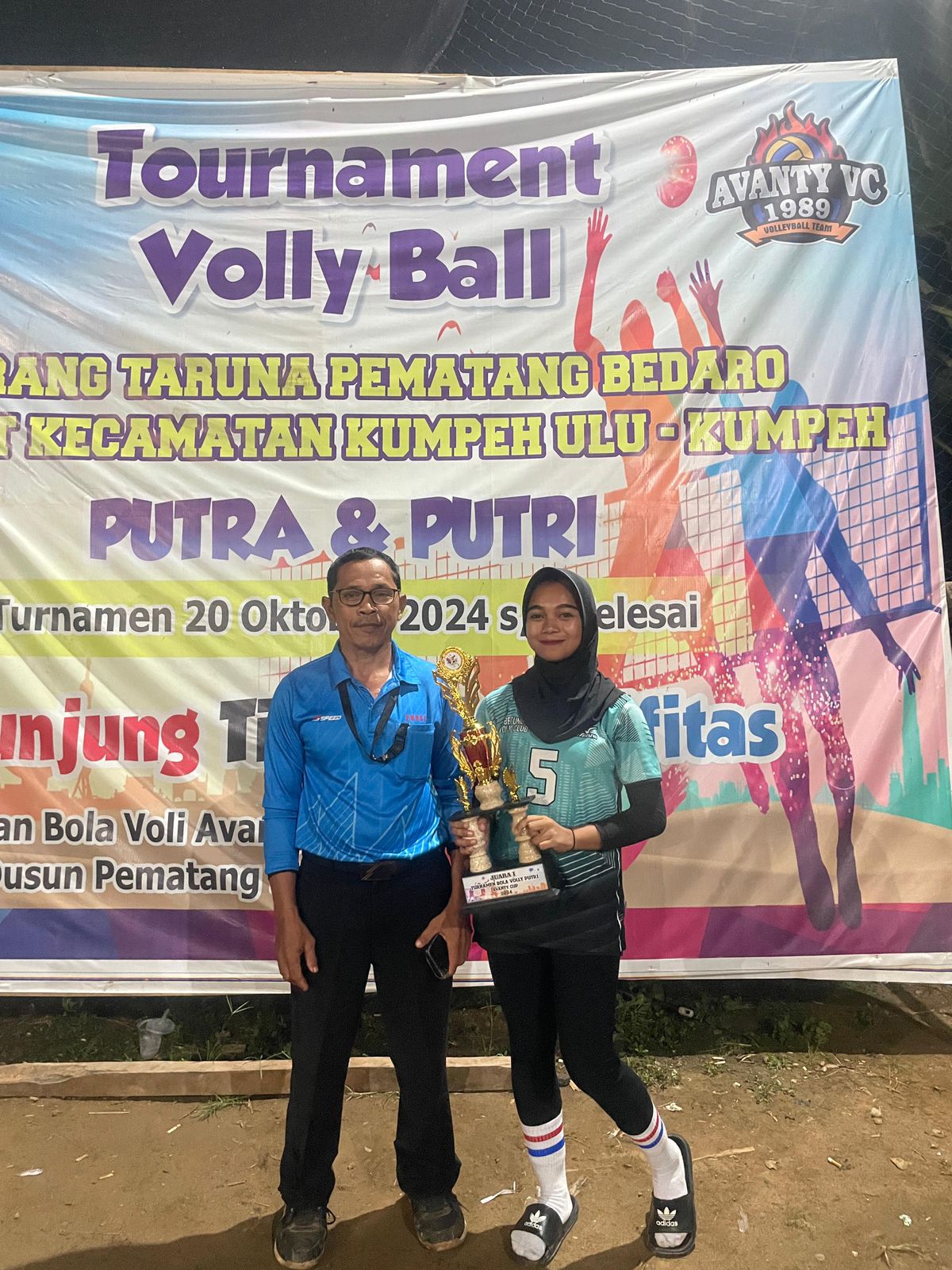 Final Turnament Volly Ball Avanti Cup, Siswi MTs N 5 Perkuat Tim Juara