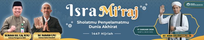 Catatan Guru MTsN 5, Berikut Kisah Isra Miraj Nabi Muhammad SAW ( Part 2 : Waktu )