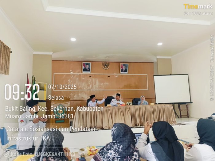 Sosialisasi dan Pendataan TKA, Kepala Madrasah Hadiri Undangan Kemenag Muaro Jambi