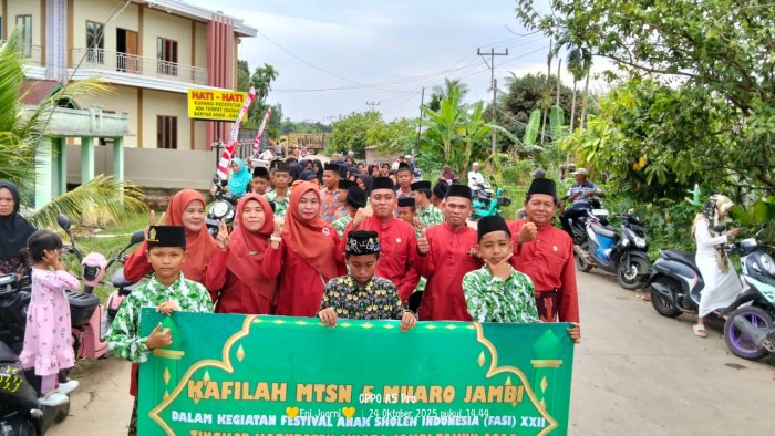 Pawai Taaruf FASI, Kafilah MTsN 5 Ikut Berpartisipasi