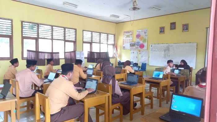 TKA, MTsN 5 Gelar Pelaksanaan Hari Pertama.