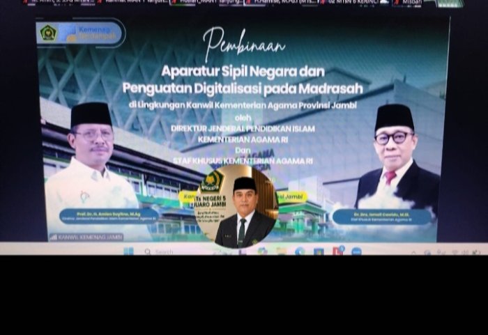 Awal Bulan, Kepala MTsN 5 Ikuti Pembinaan ASN dan Digitalisasi Madrasah