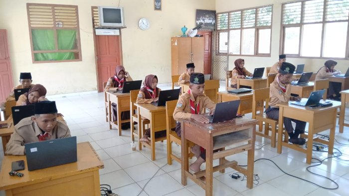 Hari Pertama ANBK Utama 2025 Dimulai di MTsN 5 Muaro Jambi