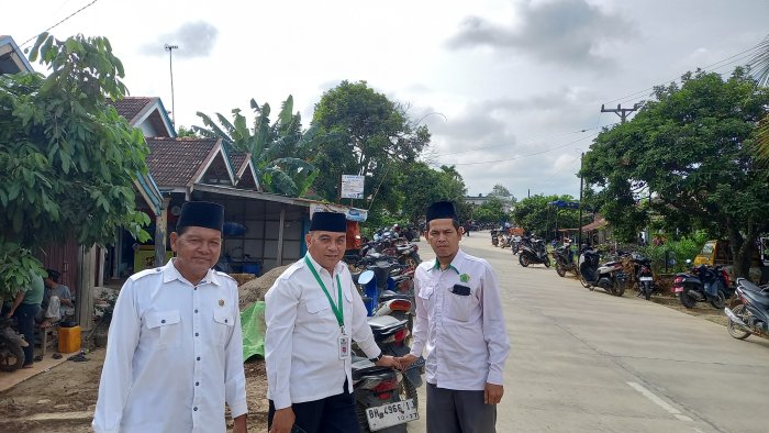 Senin Nan Cerah, Unsur Pimpinan MTsN 5 Bertakziyah