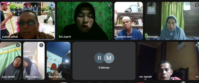 Persiapan HGN, PKKM dan PAS, MTsN 5 Gelar Rapat Virtual