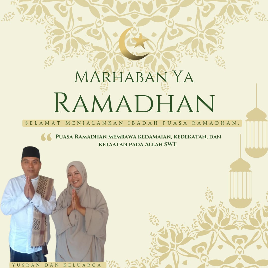 Sambut Ramadhan, Kepala MTs N 5 Muaro Jambi Ucapkan Selamat Menjalankan Ibadah Puasa.