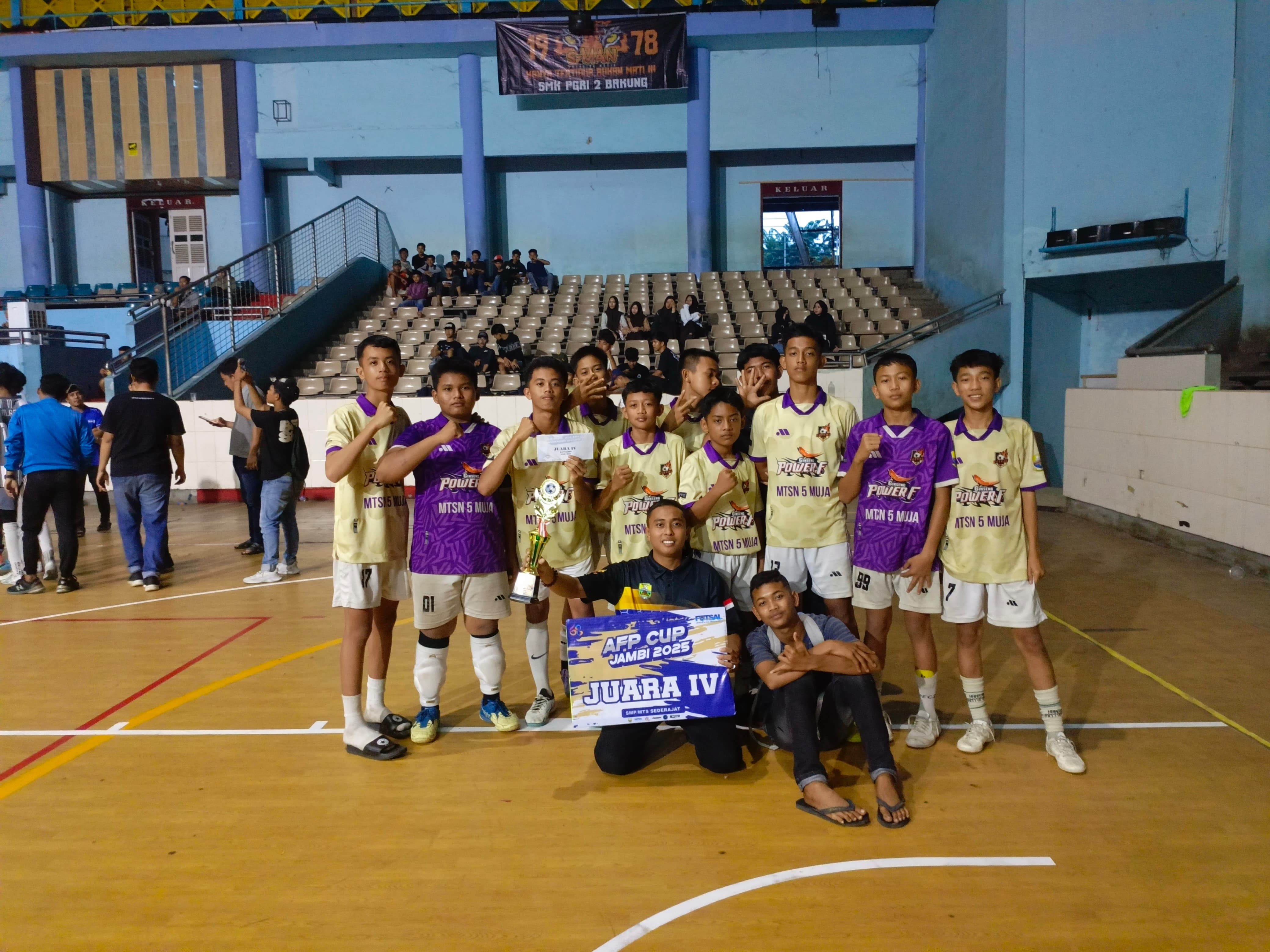 AFP Cup : MTs N 5 Muaro Jambi Ukir Prestasi Tingkat Provinsi 