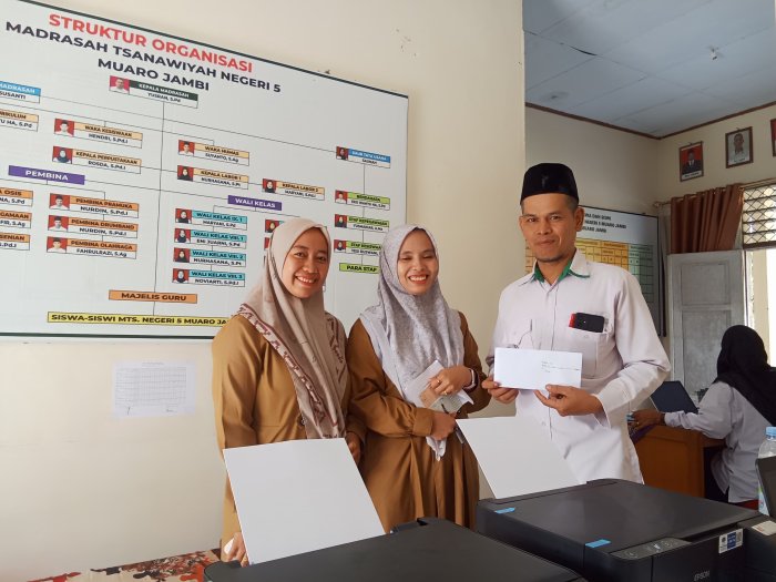 Peduli Kesehatan, MTsN 5 Muaro Jambi Terima Kunjungan Tim Puskesmas Puding.