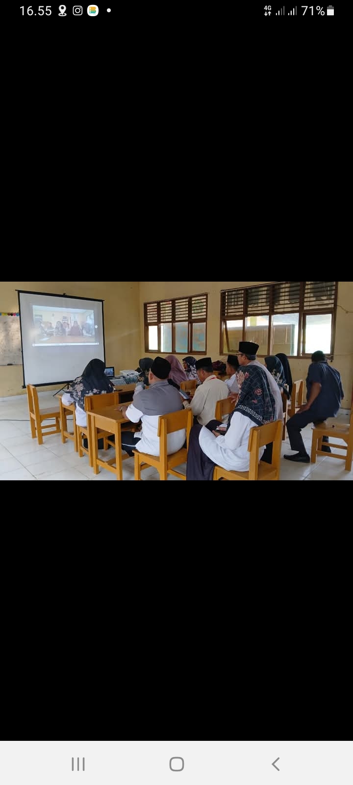 Webinar Pengelolaan Pendidikan Inklusif, MTs N 5 Berpartisipasi Aktif