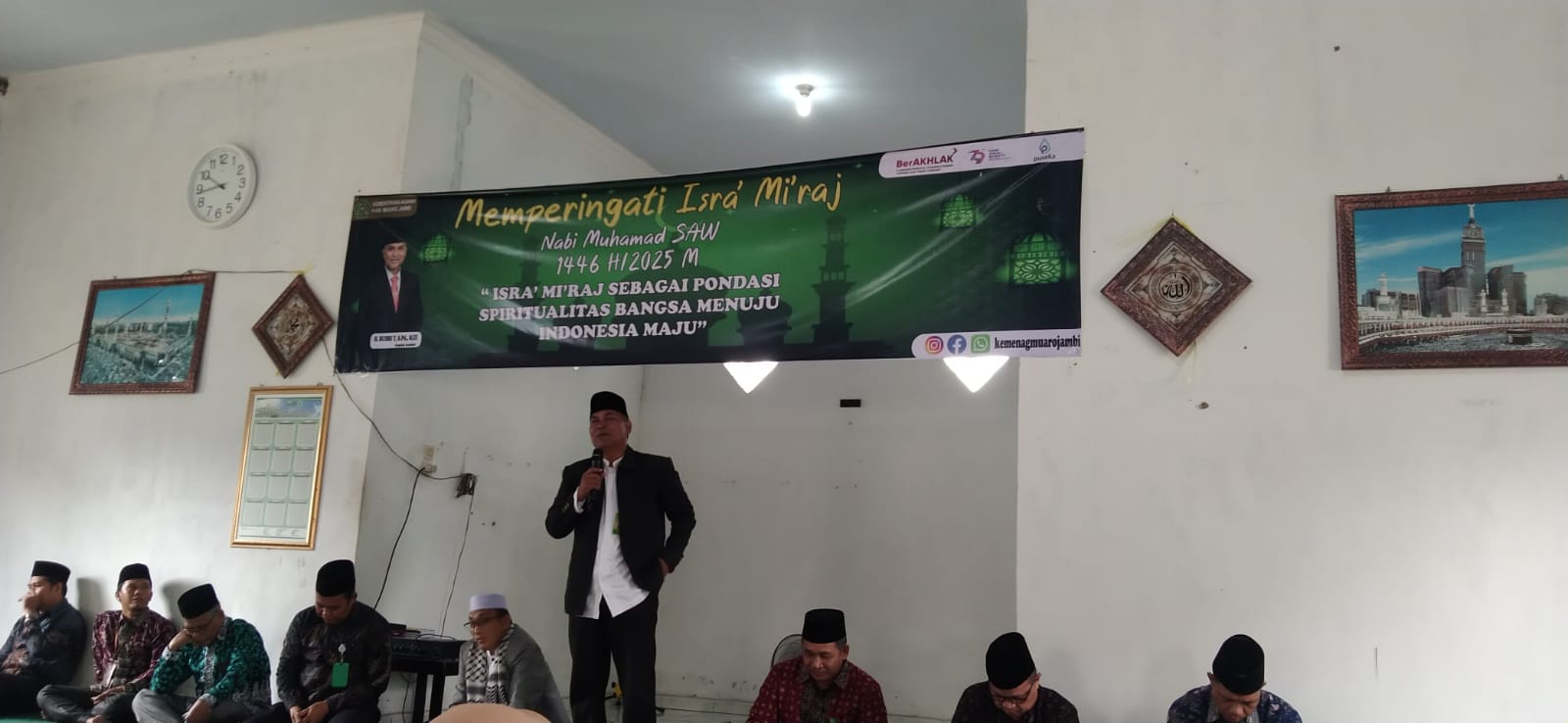 Isra Miraj, Kepala MTs N 5 Hadir di Kemenag Muaro Jambi